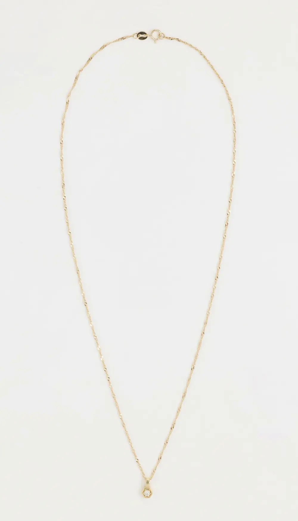 Ariel Gordon Jewelry Diamond Hex Pendant On Chain Necklace