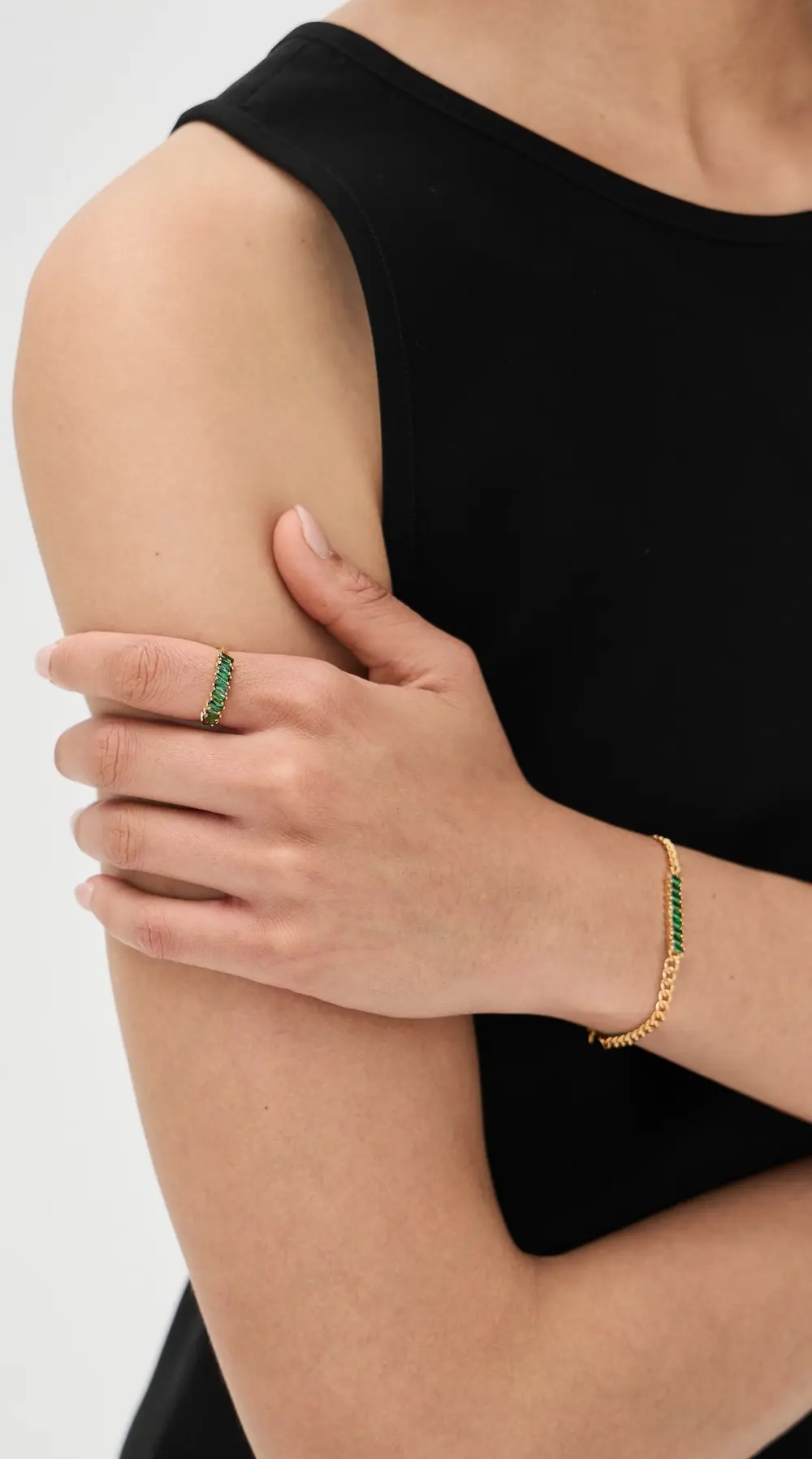 Gwen Beloti Emerald Cut Baguette Ring