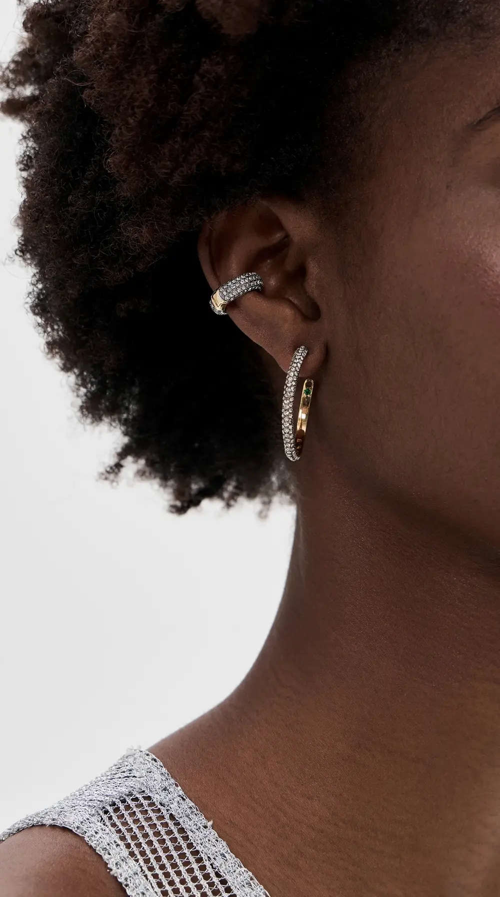 DEMARSON Lili Pave Ear Cuff 2.0