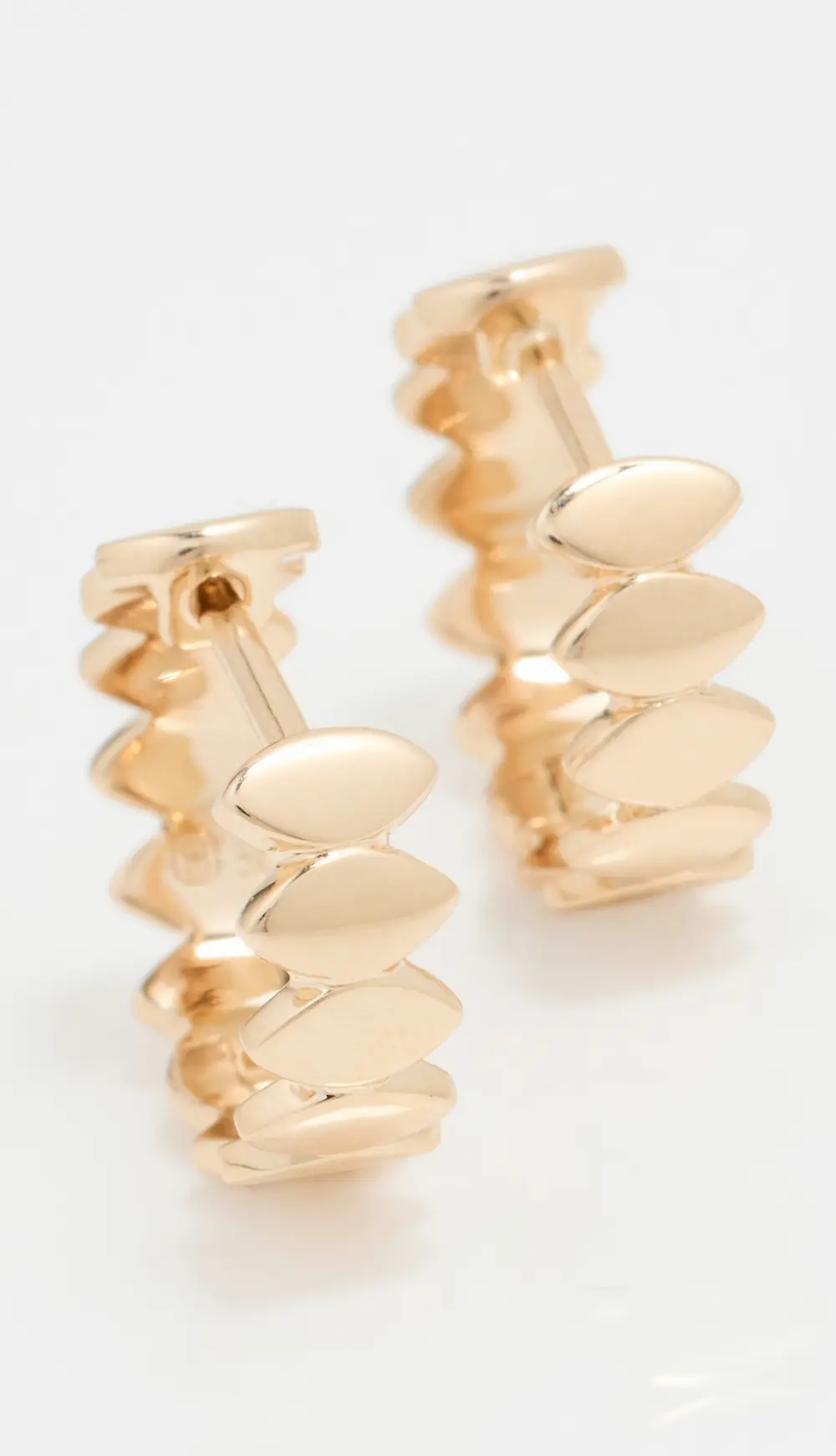 Sydney Evan Pure Marquis Huggie Hoops