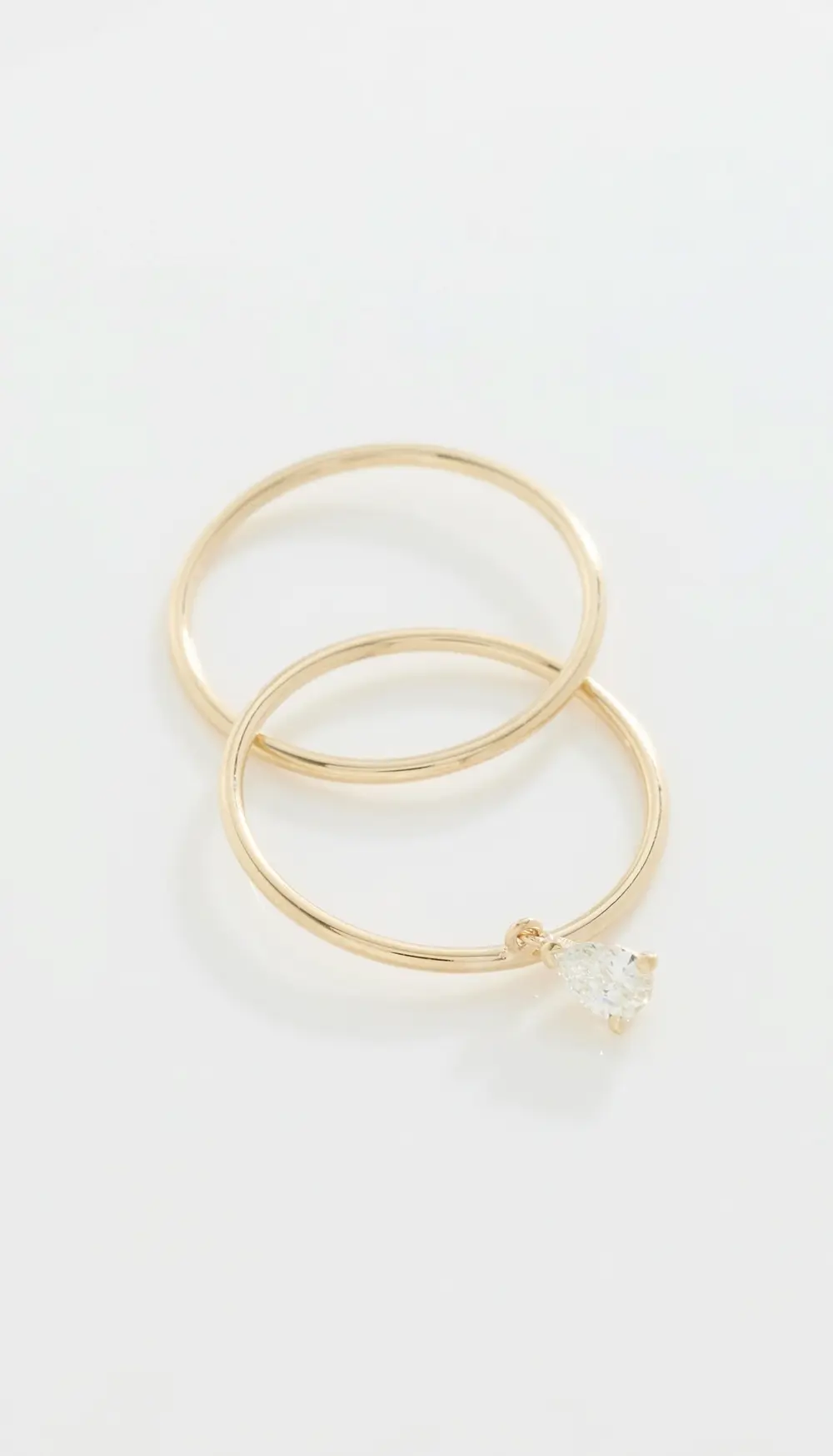 Isa Grutman 14k Double Band Diamond Ring