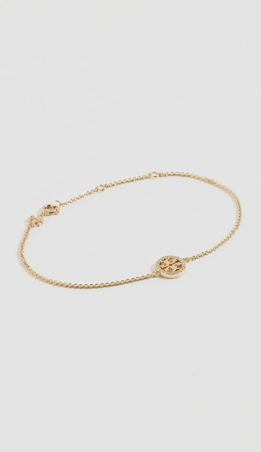 Tory Burch Delicate Icon Pavé Chain Bracelet
