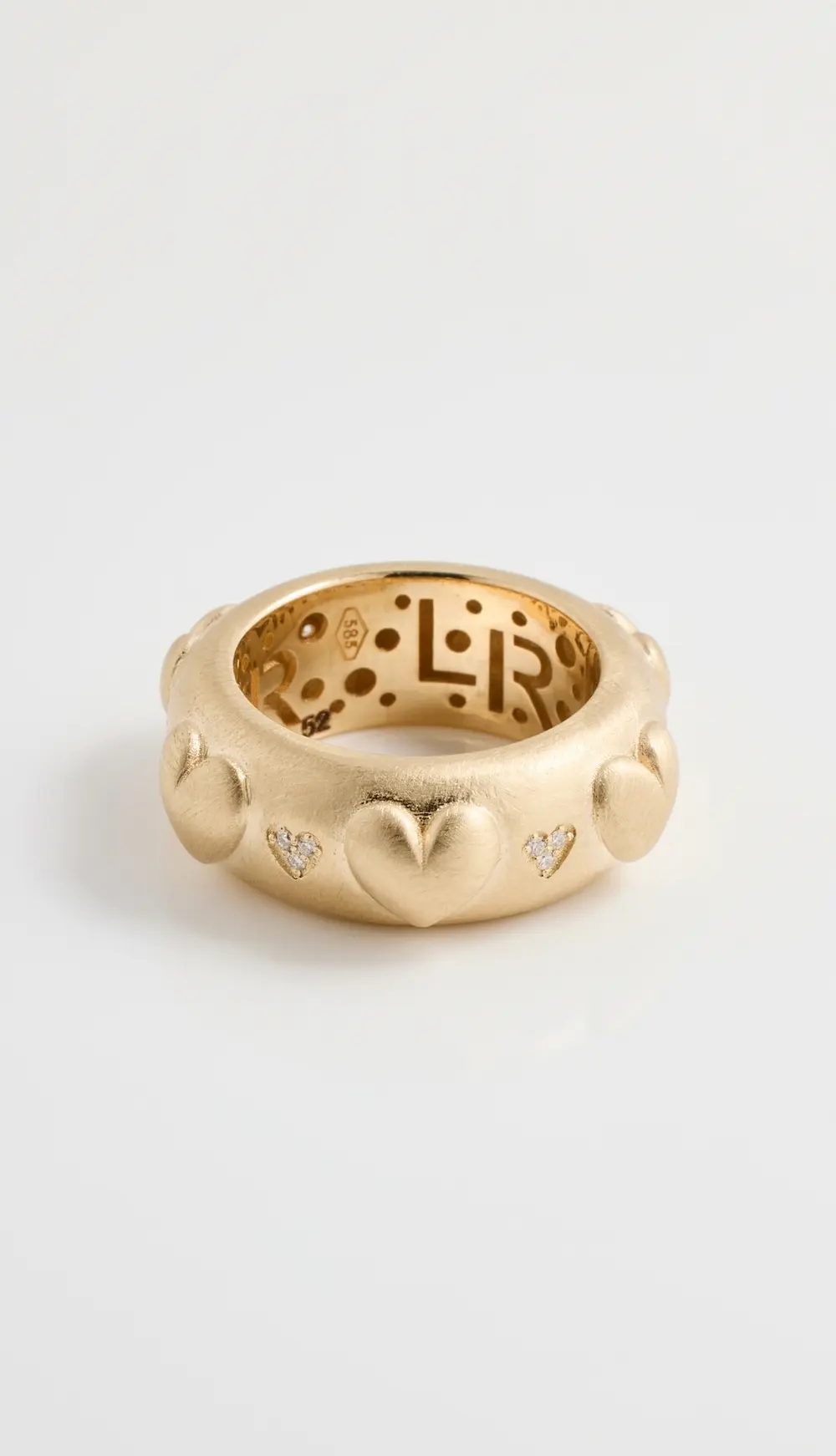 Lauren Rubinski 14k Yellow Gold & White Diamond Ring