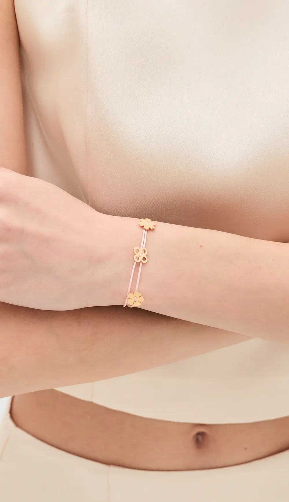 Tory Burch Clover Cord Bracelet