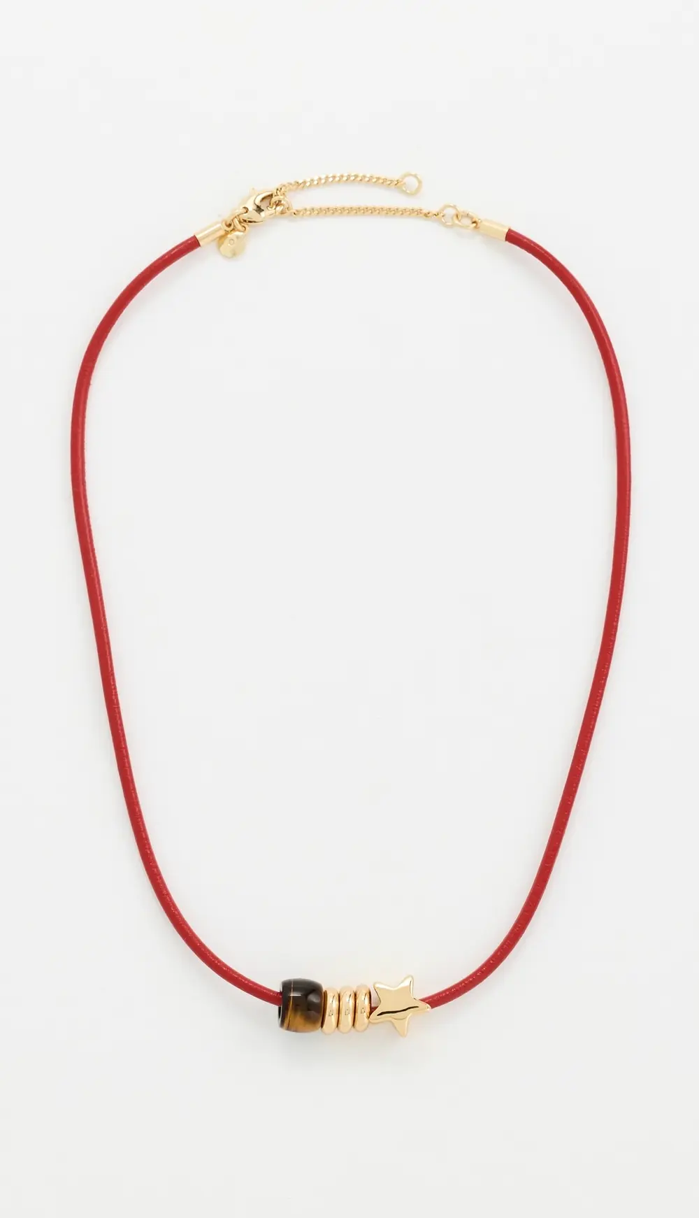 Madewell Semiprecious Charm Leather Choker Necklace