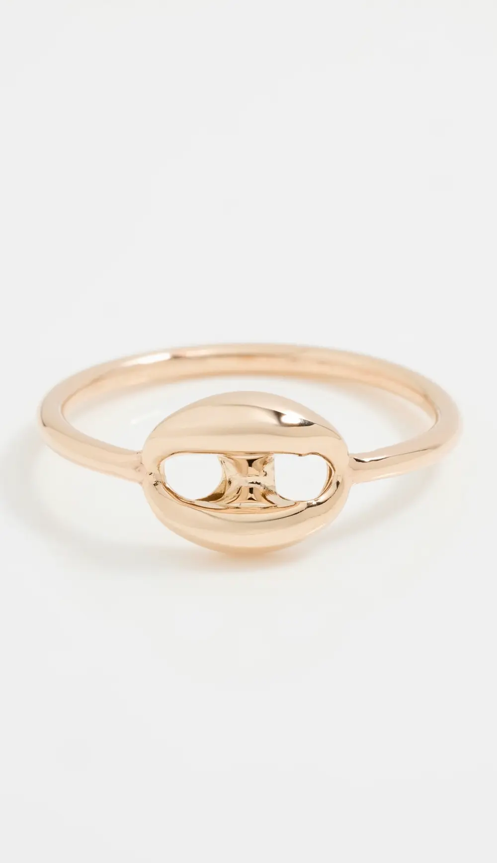 Zoe Chicco 14k Gold Single Large Puffed Mariner Link Ring
