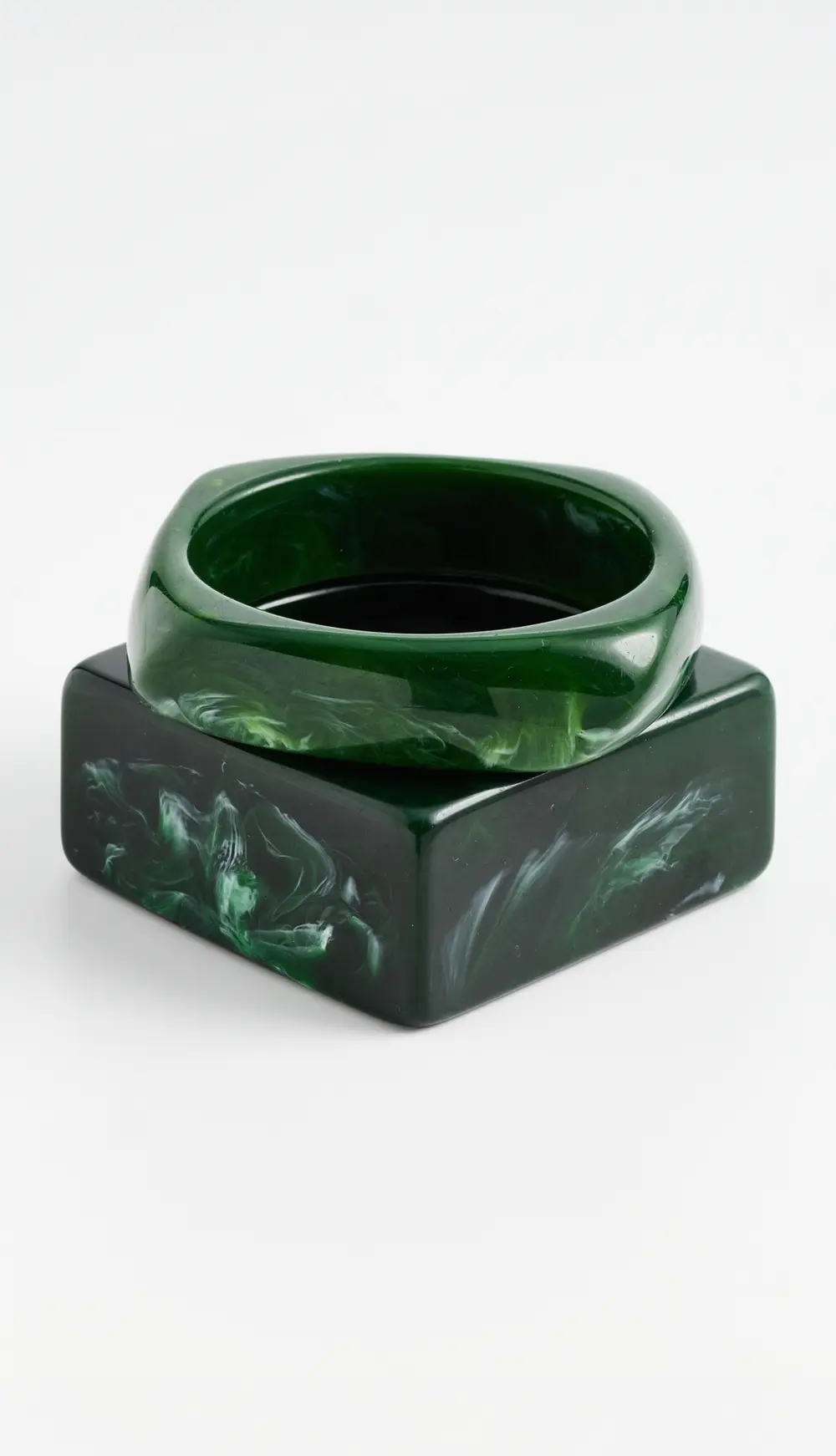 SHASHI Jacques Verde Bangle Set