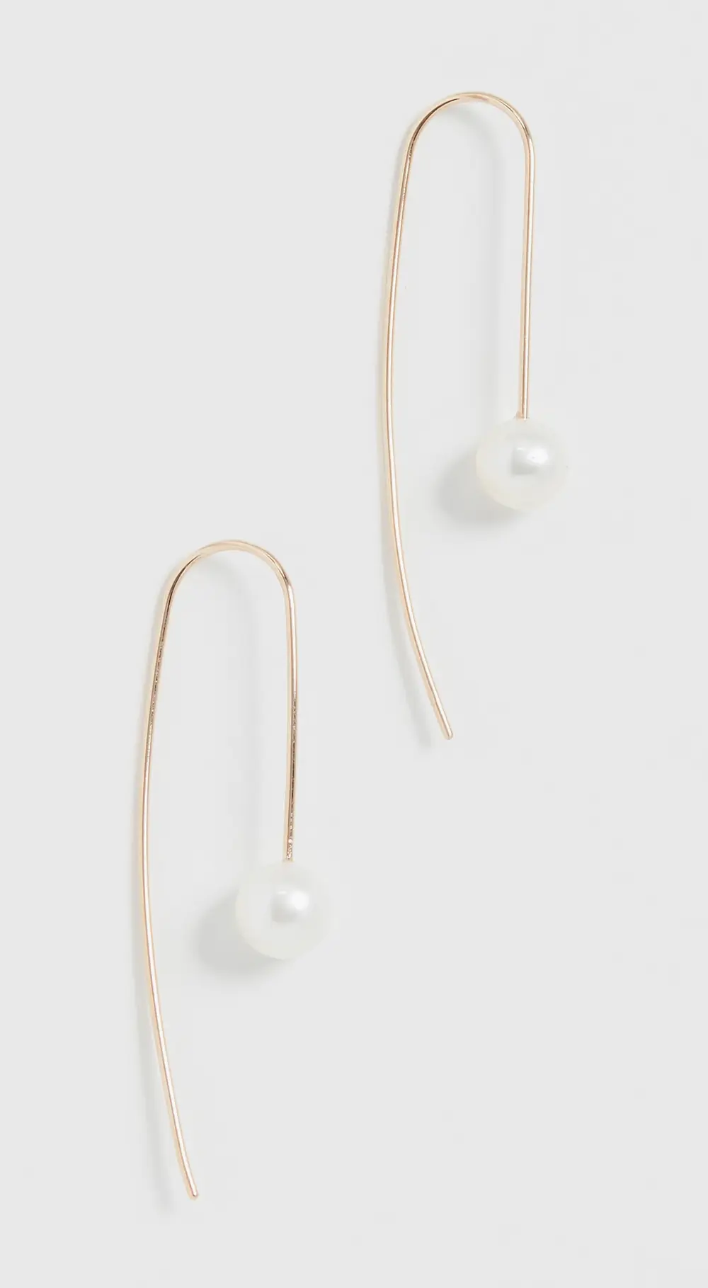 Zoe Chicco 14k Gold White Freshwater Cultured Pearl Wire Earrings