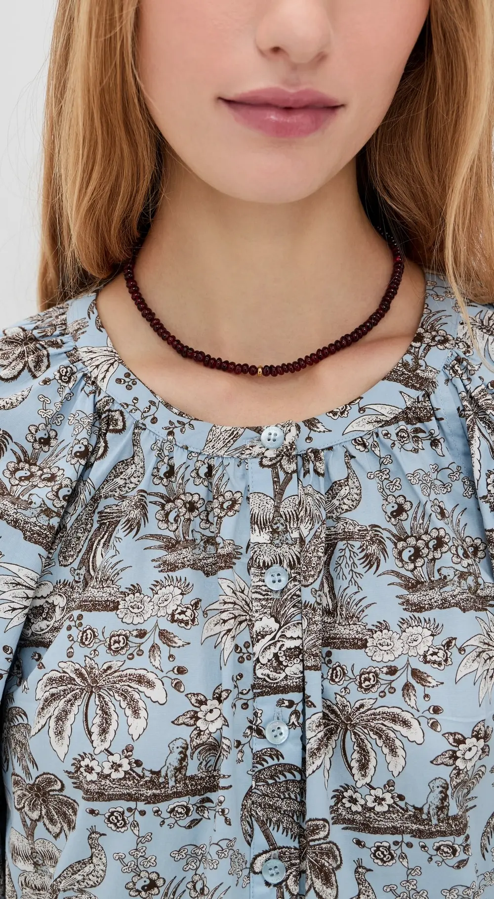 SHASHI Smooth Gemstone Necklace