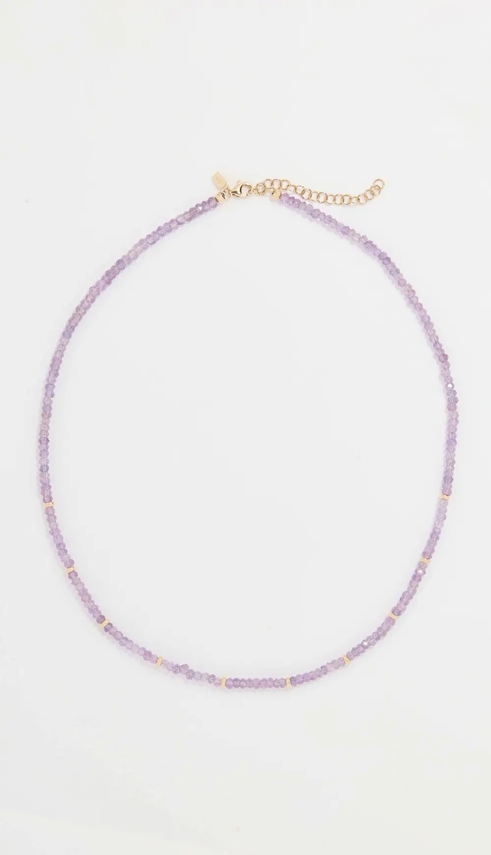 EF Collection 14k Amethyst Birthstone Bead Necklace