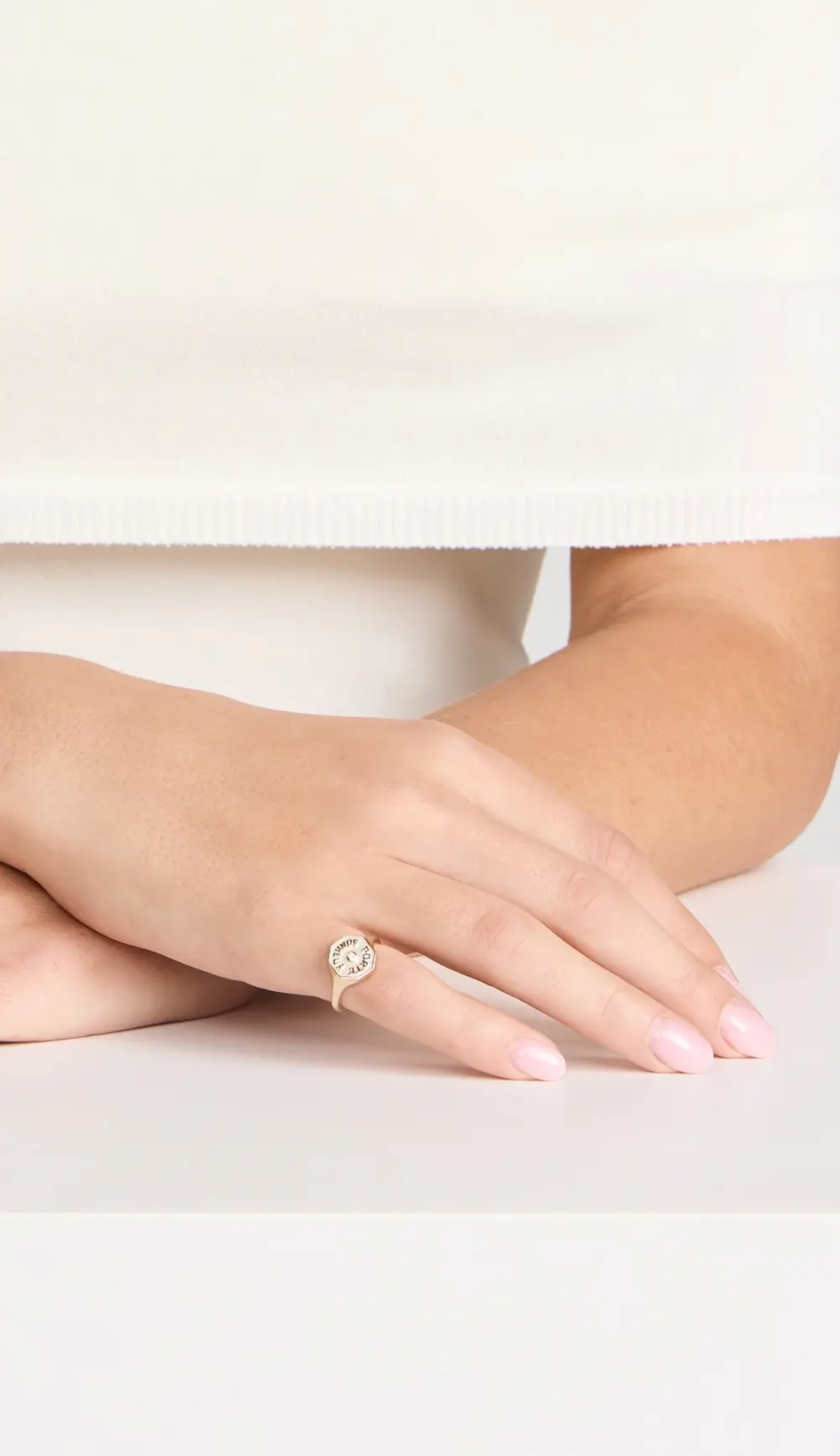 Marlo Laz 14k PB Signet Ring