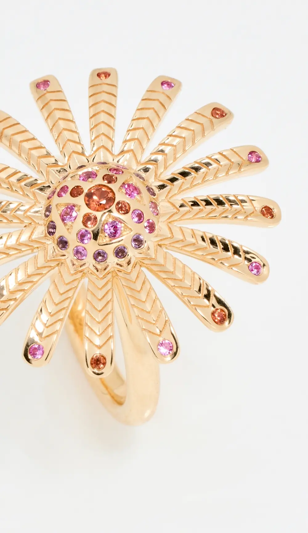 Harwell Godfrey 18k Mini Sunflower Ring Pink