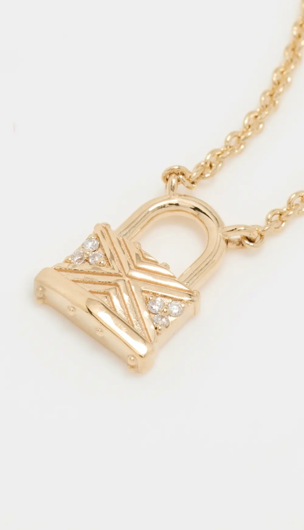 Harwell Godfrey Tiny Lock Pendant Necklace