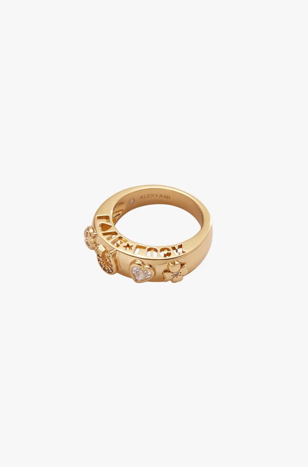 Love &amp; Luck Opened Dome Ring