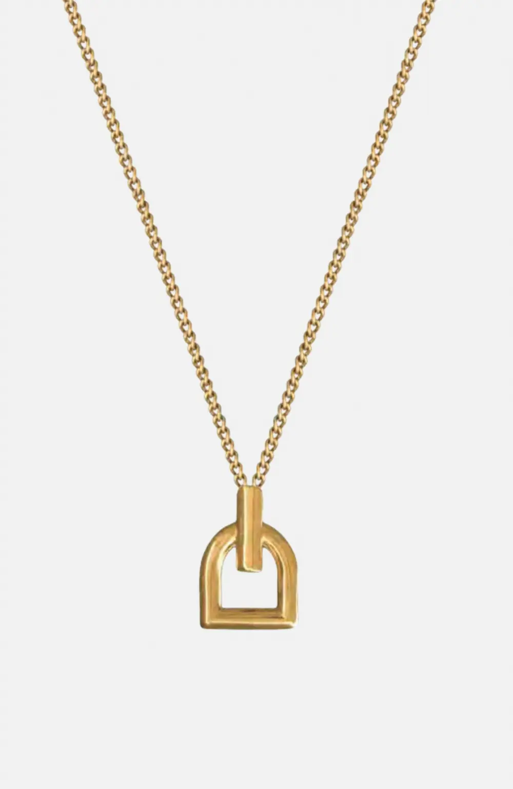 Hallie Stirrup Necklace - Gold