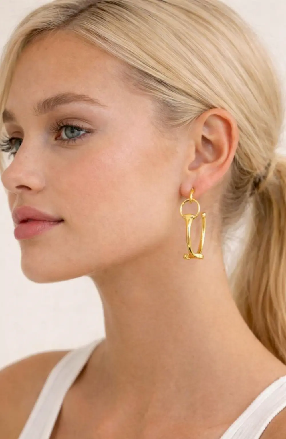 Olivia Snaffle Hoop Earrings