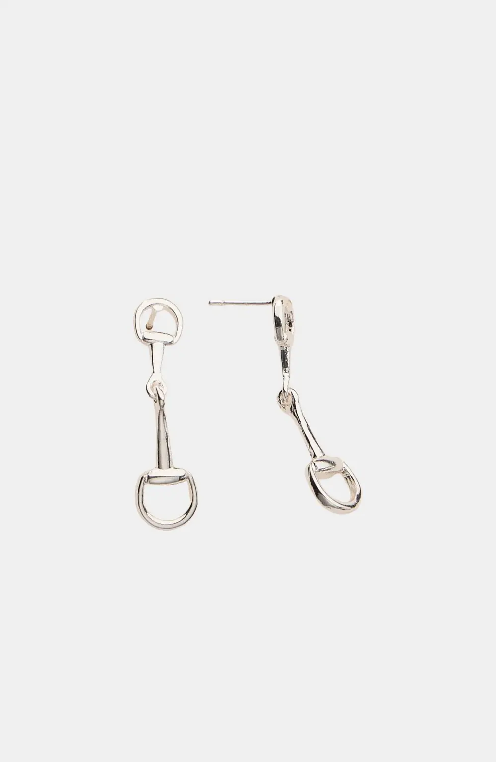 Hollis Bit Link Earrings - Silver