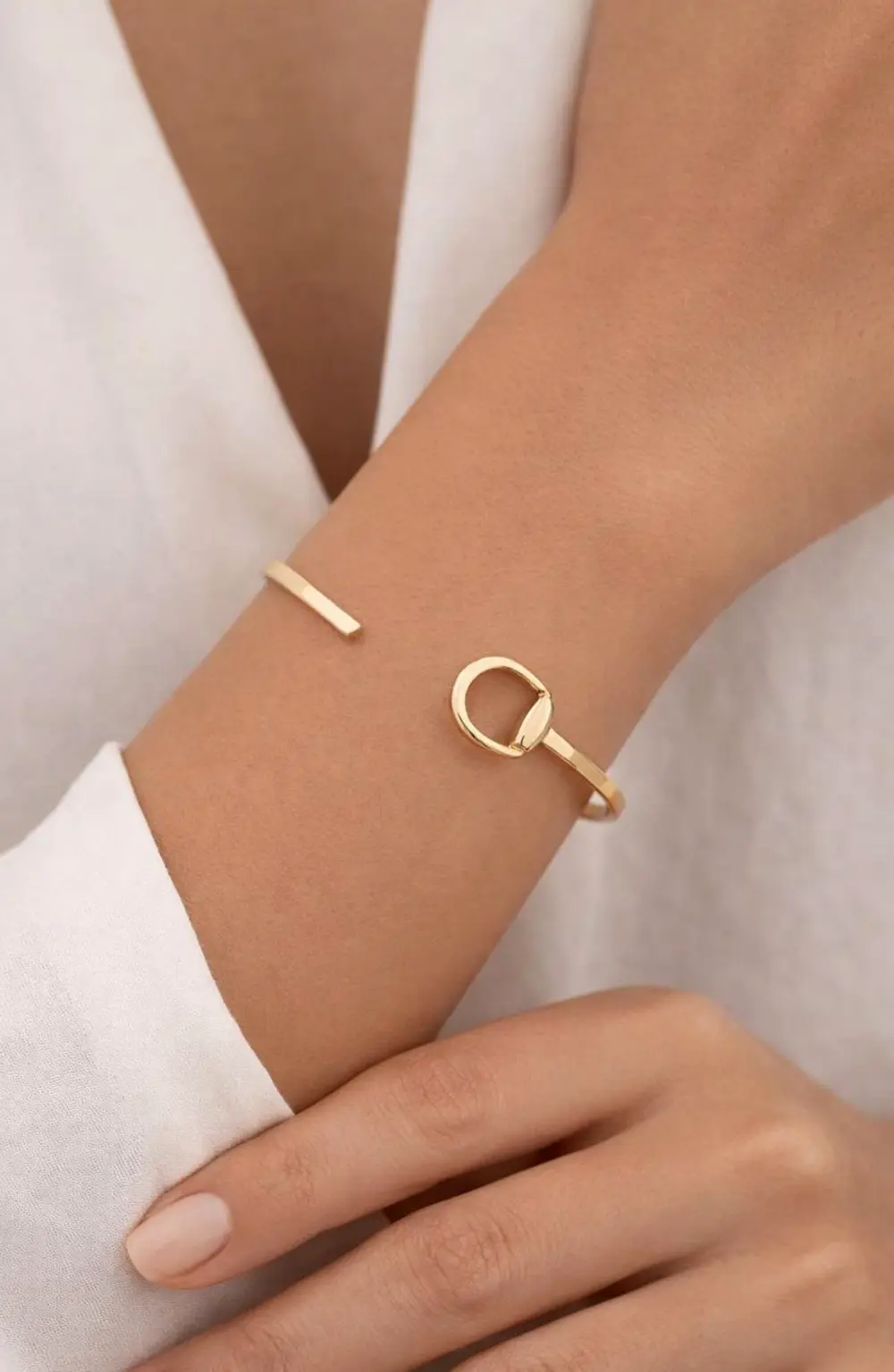 Hollis Bit Cuff Bracelet - Gold