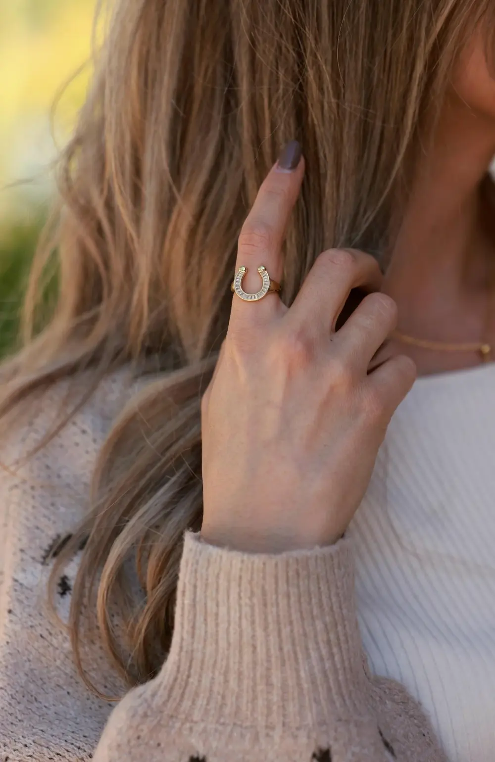 Devon Horseshoe Signet Ring - Gold