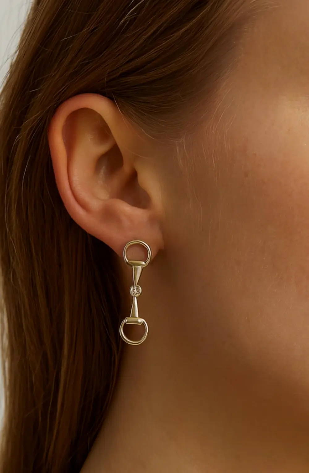 Hollis Bit Earrings - Silver