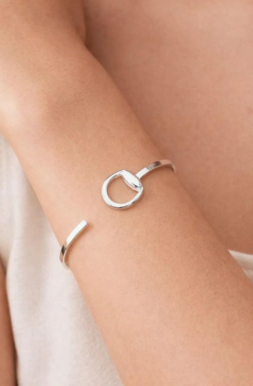 Hollis Bit Cuff Bracelet - Silver