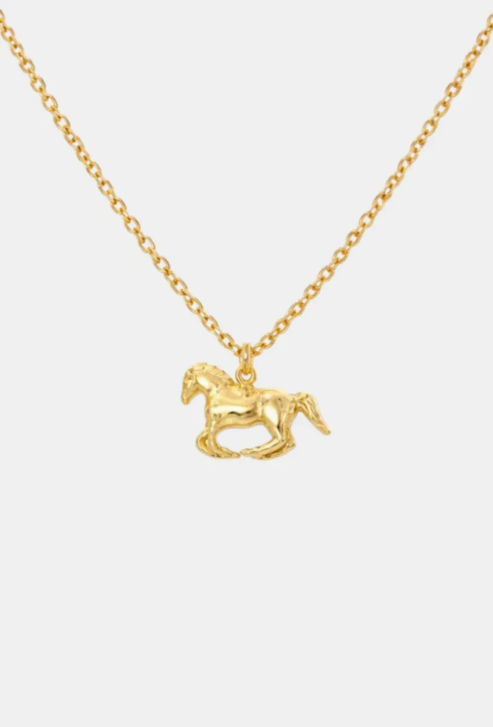 Grace Horse Necklace - Gold