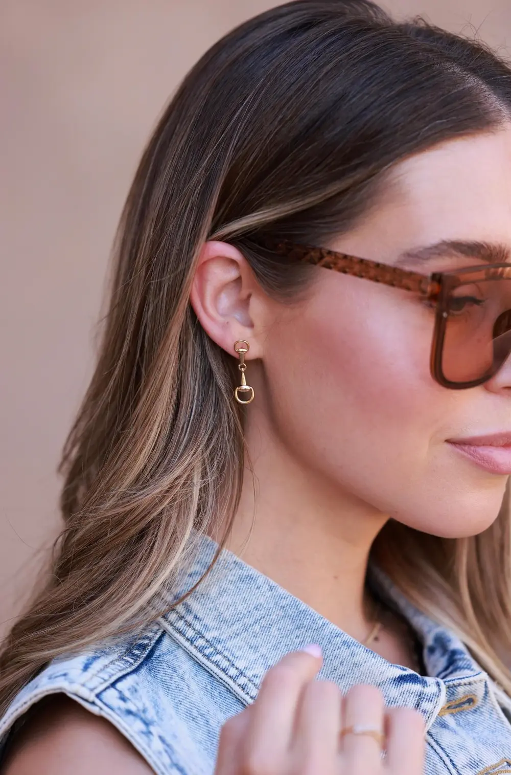 Madison Bit Earrings - Gold