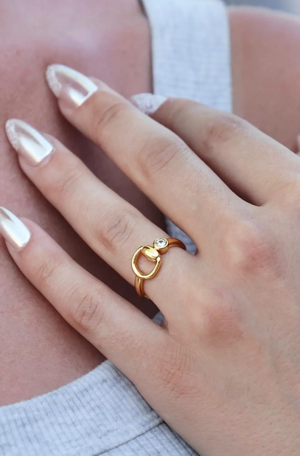 Madison Bit Ring - Gold
