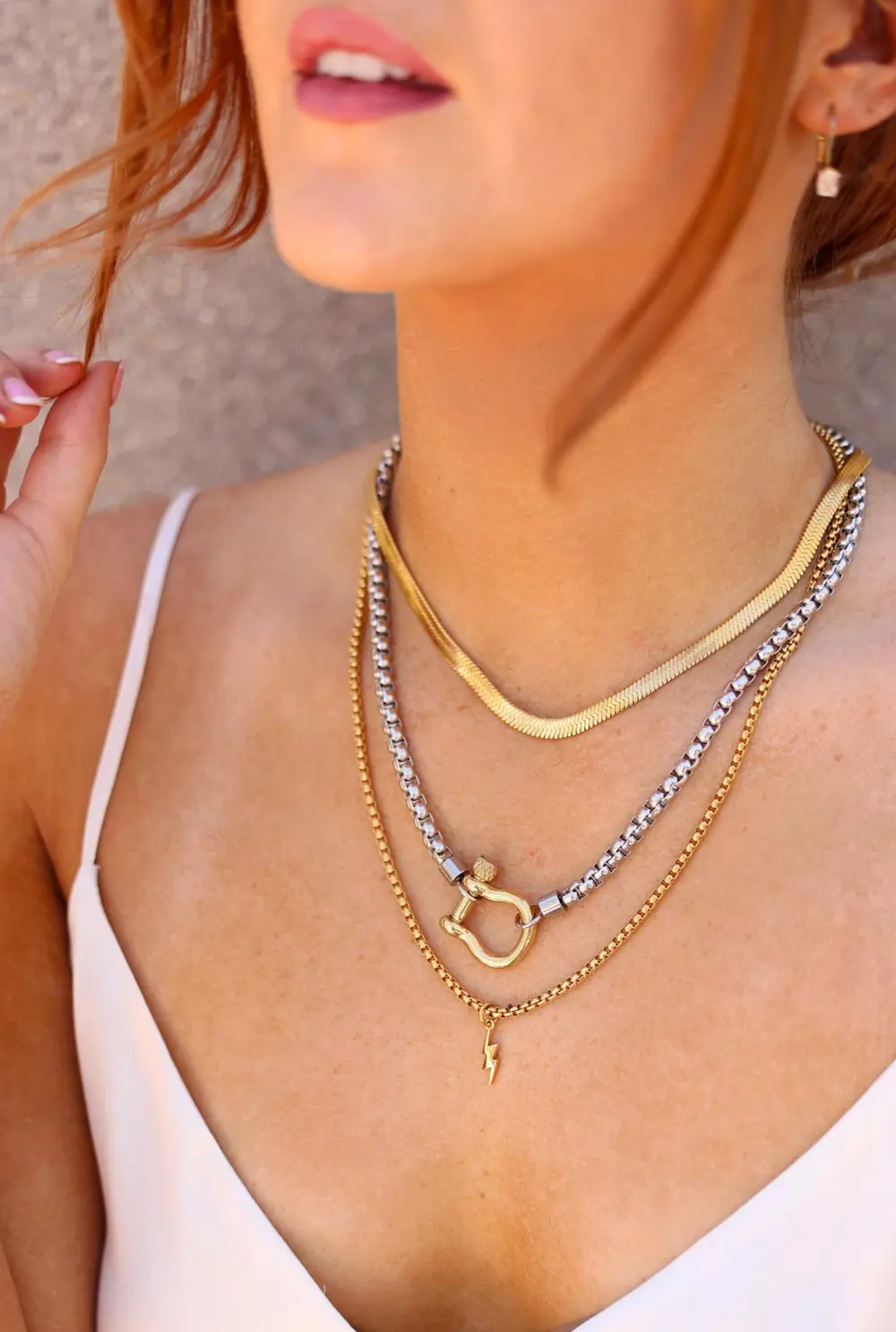 Herradura Snake Layered Necklace Set