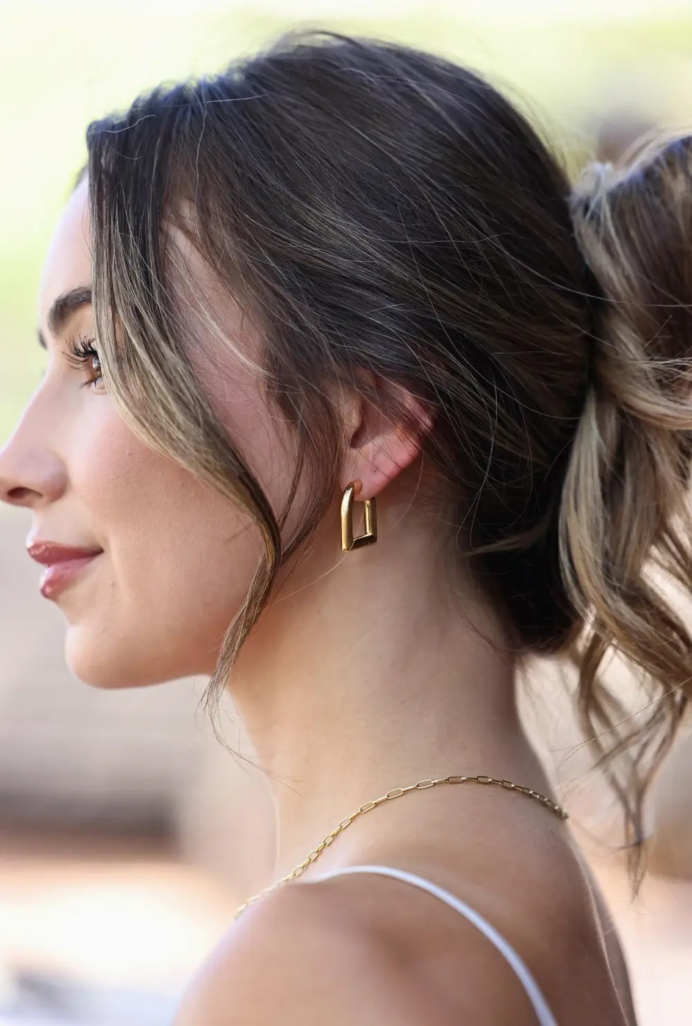 Eleni Stirrup Earrings - Gold