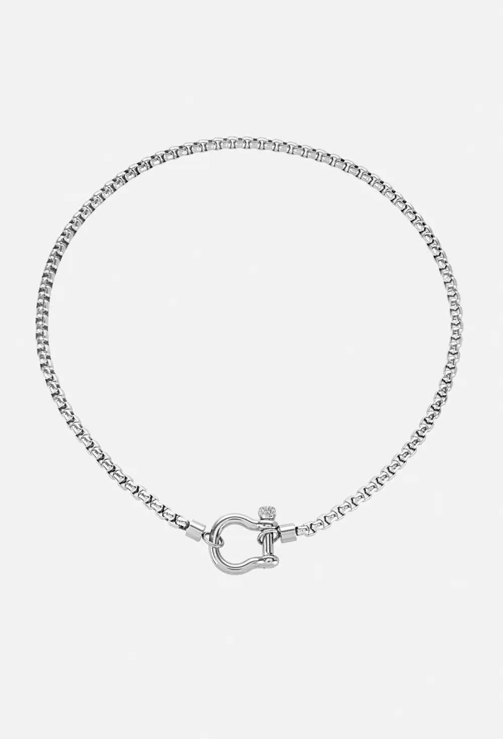 Herradura Single Necklace - Silver
