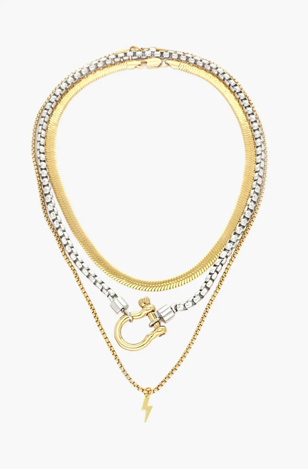 Herradura Snake Layered Necklace Set