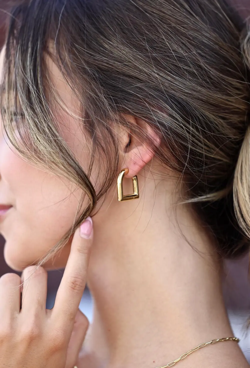 Eleni Stirrup Earrings - Gold