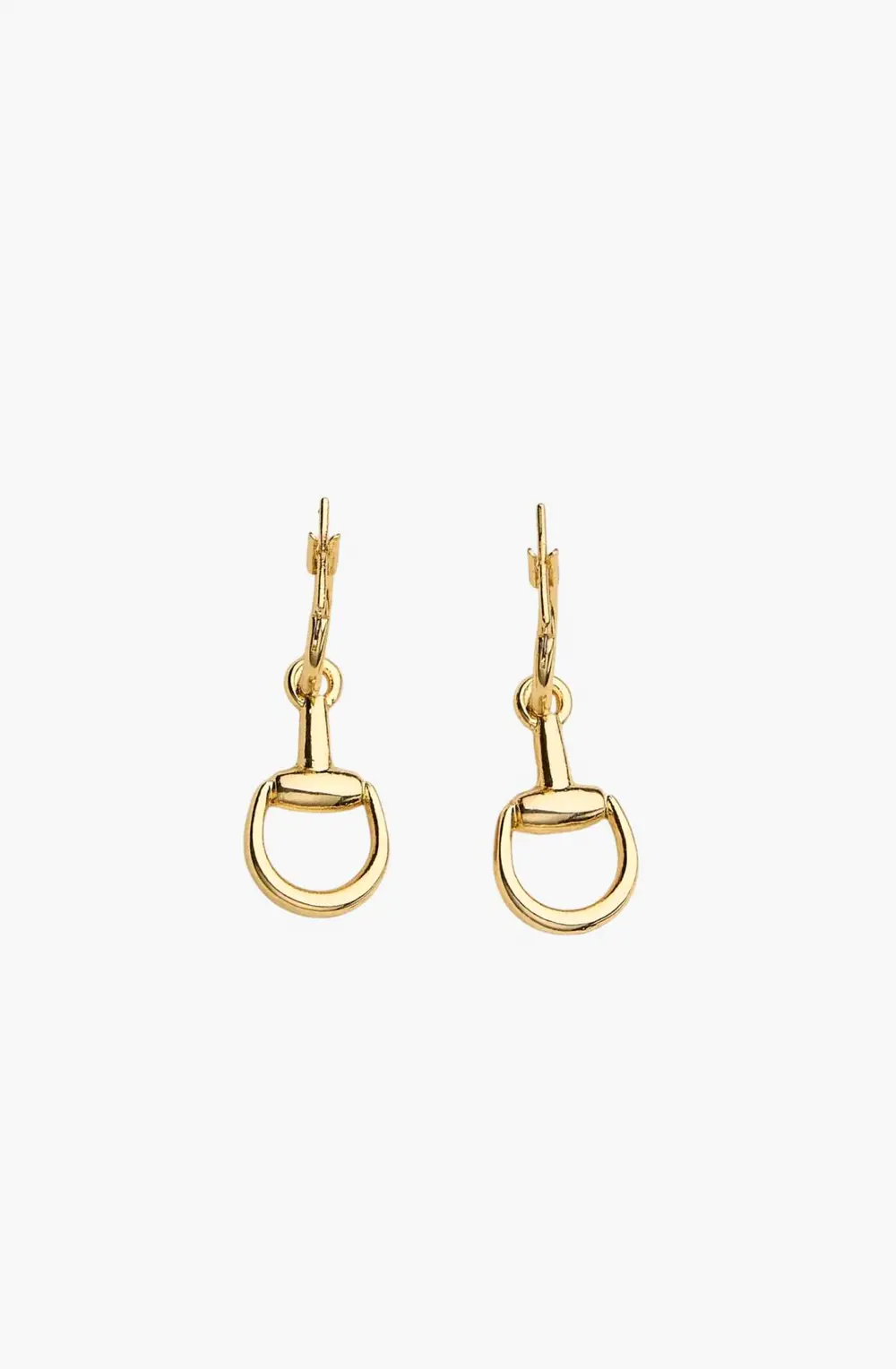 Hollis Bit Huggie Earrings - Gold