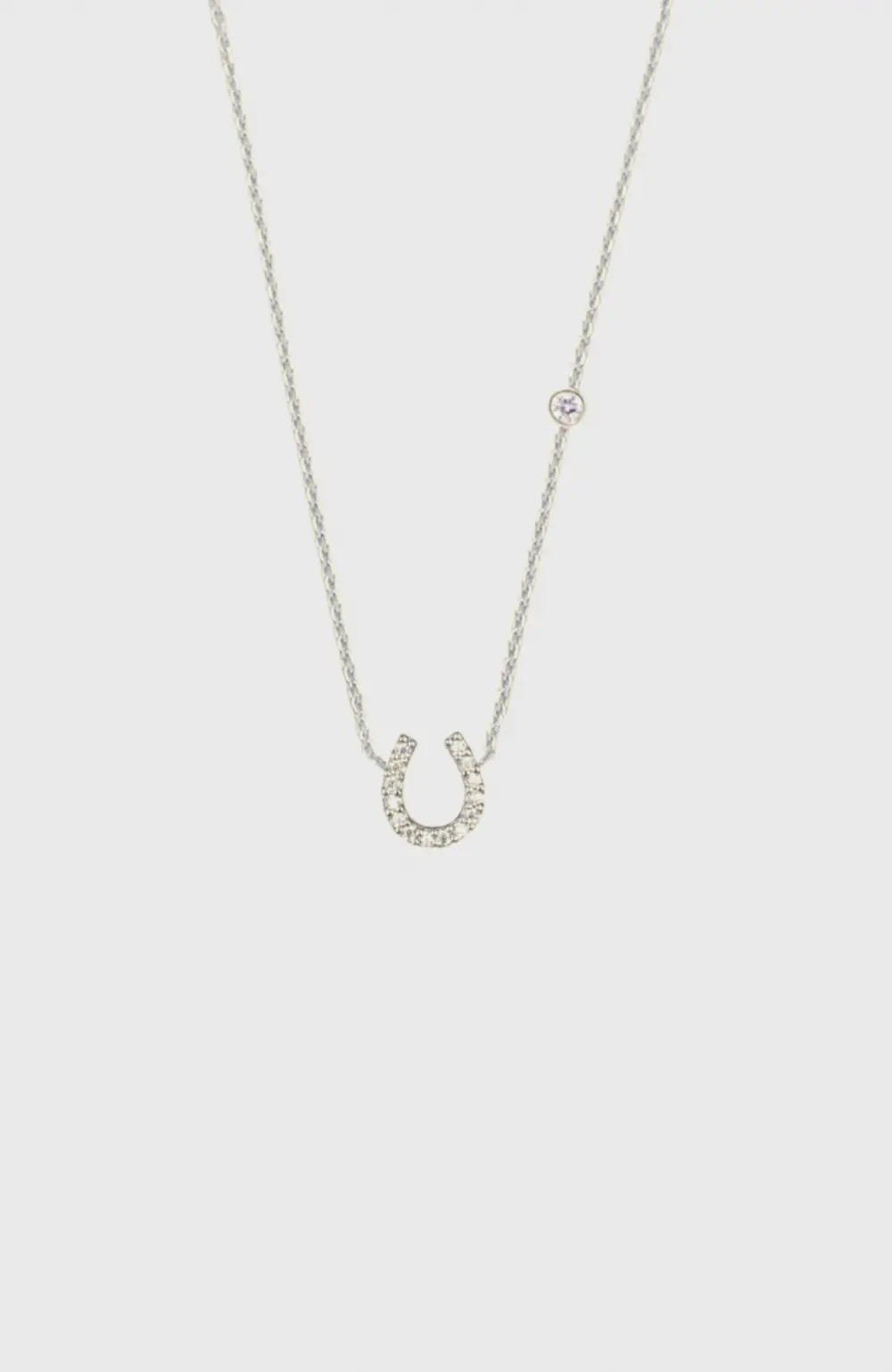 Gemma Horseshoe Necklace - Silver