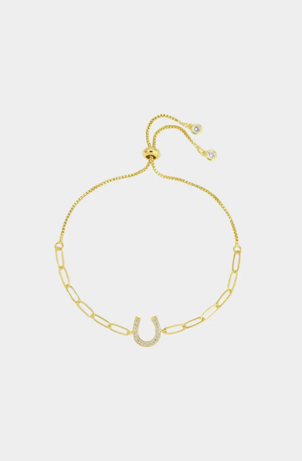 Corrina Horseshoe Pave Bracelet