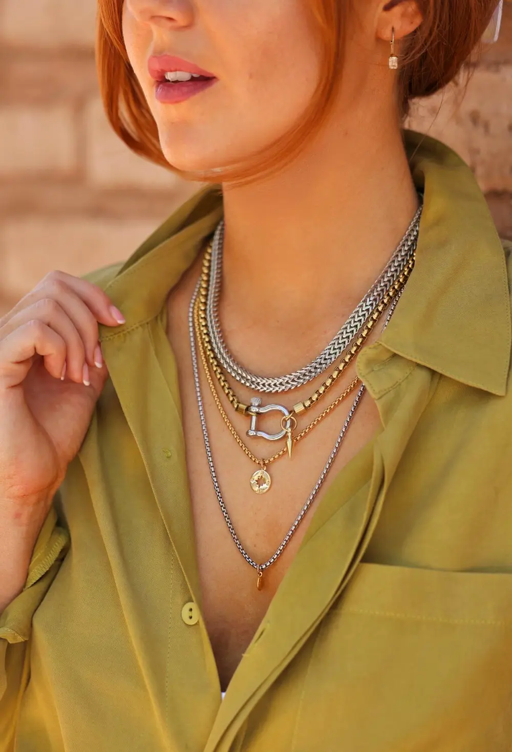 Herradura Burst Layered Necklace Set