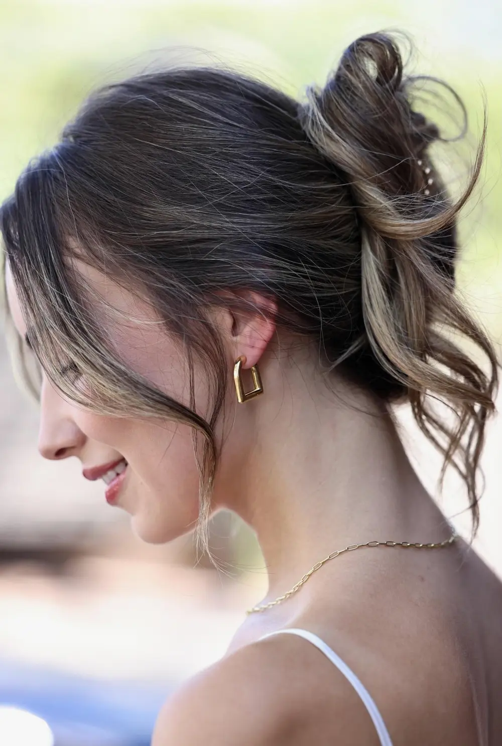 Eleni Stirrup Earrings - Gold