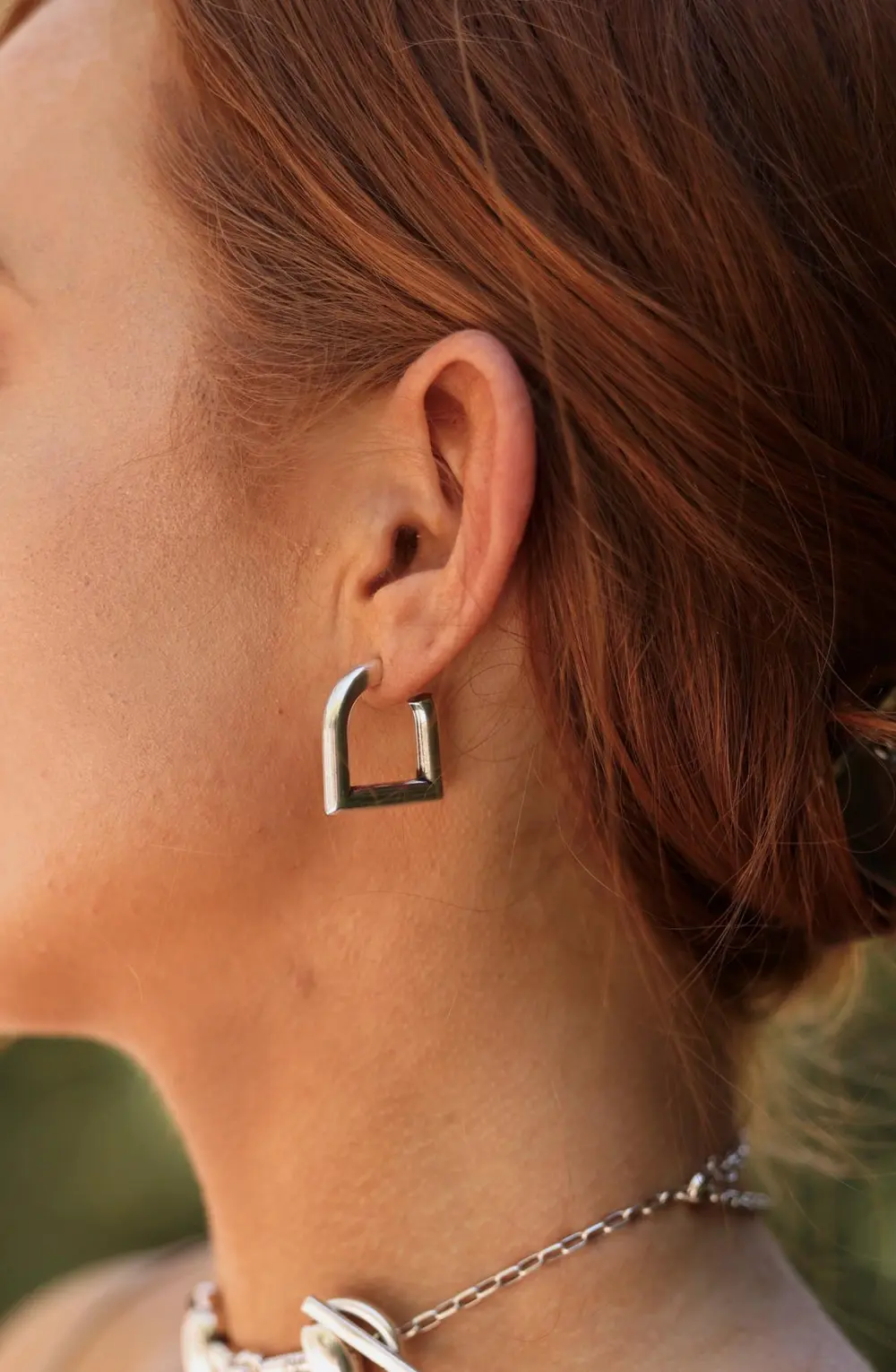 Eleni Stirrup Earrings - Silver