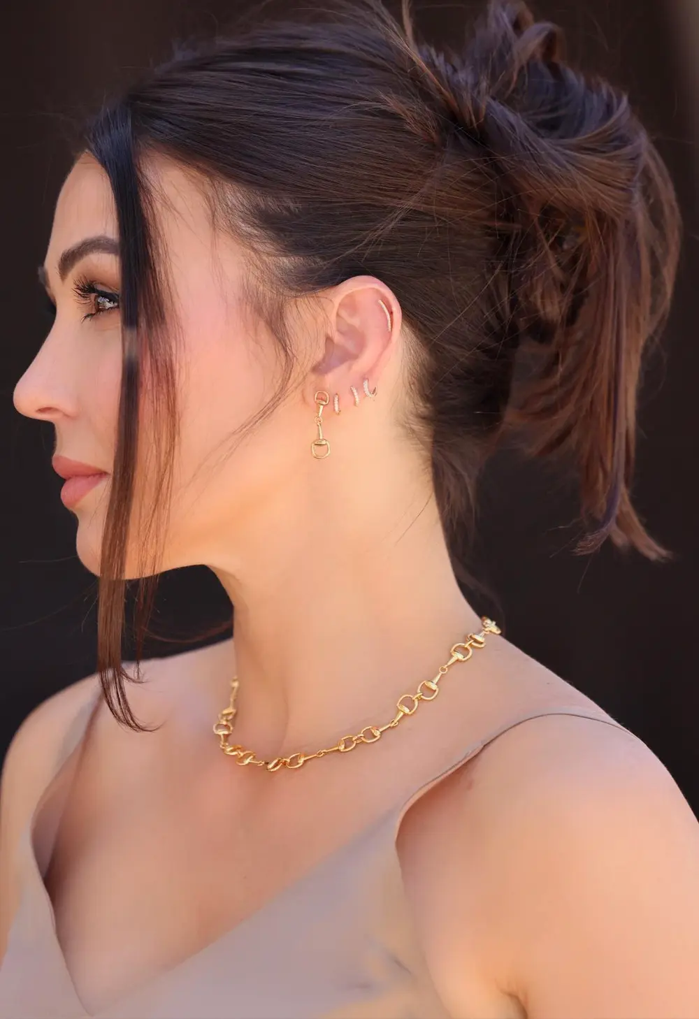 Madison Bit Earrings - Gold