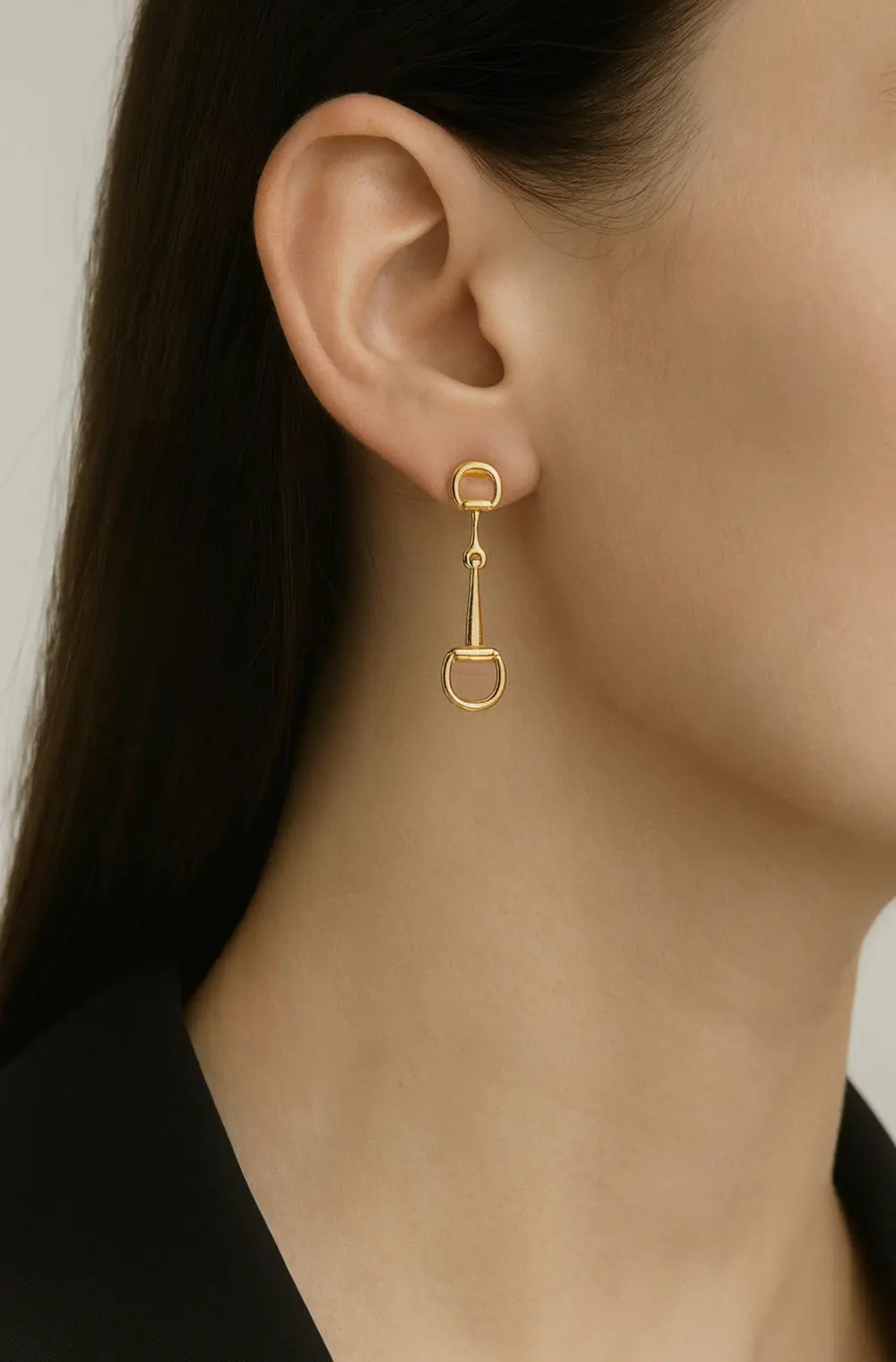 Hollis Bit Link Earrings - Gold