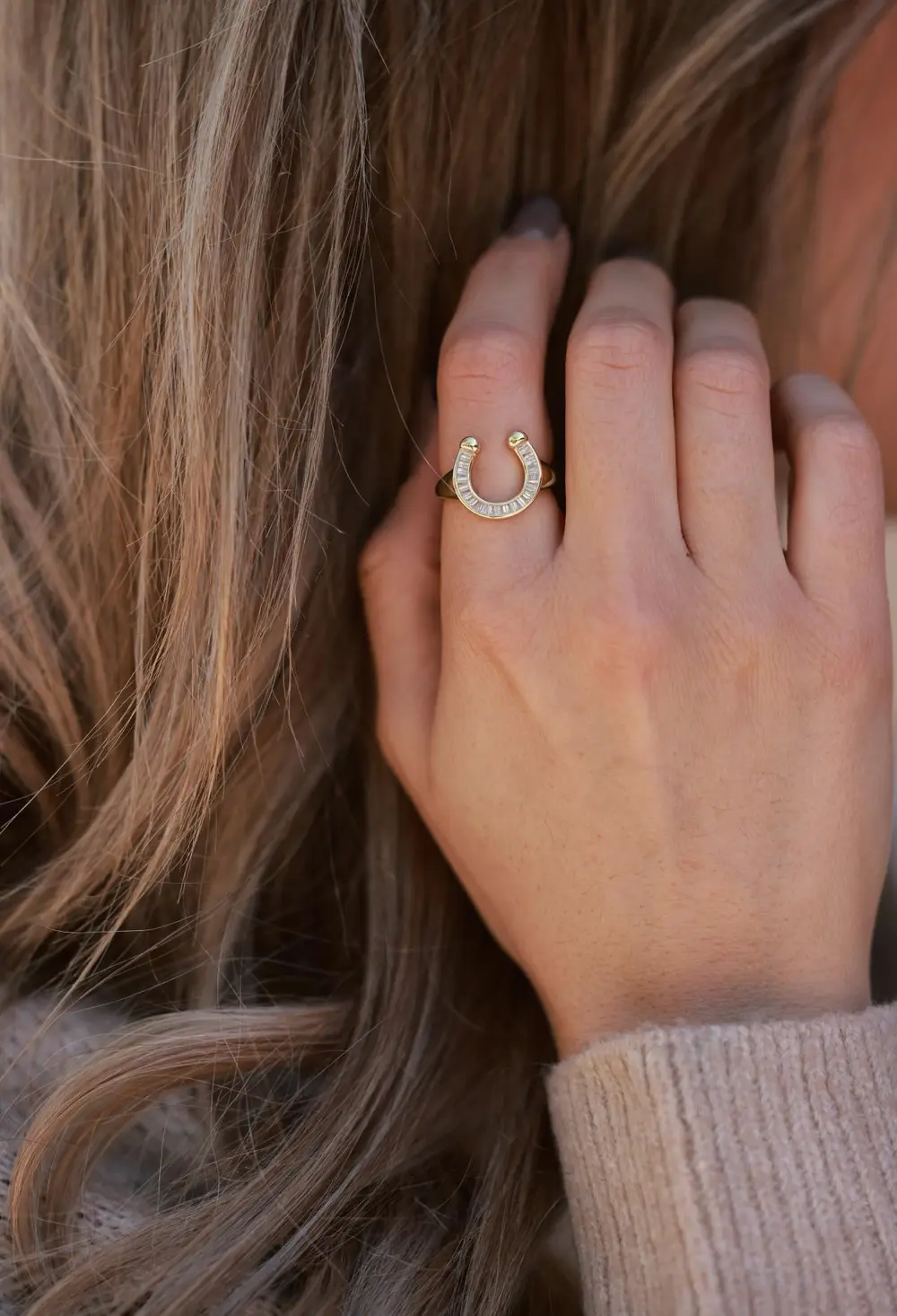 Devon Horseshoe Signet Ring - Gold