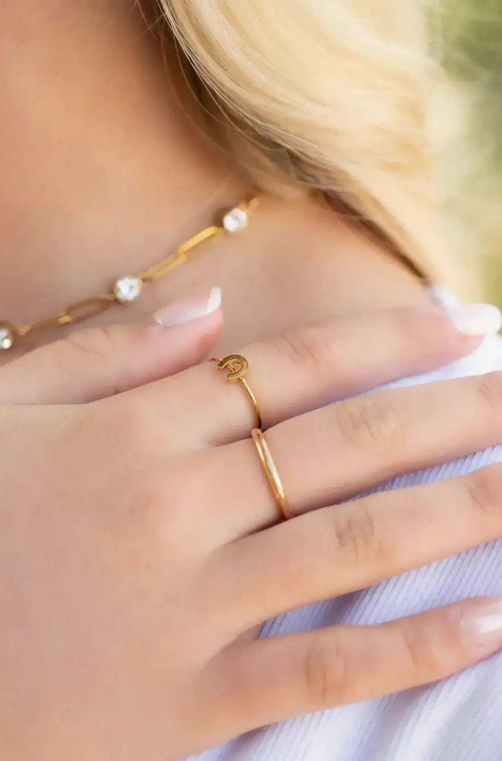 Horseshoe Stacking Ring - Gold