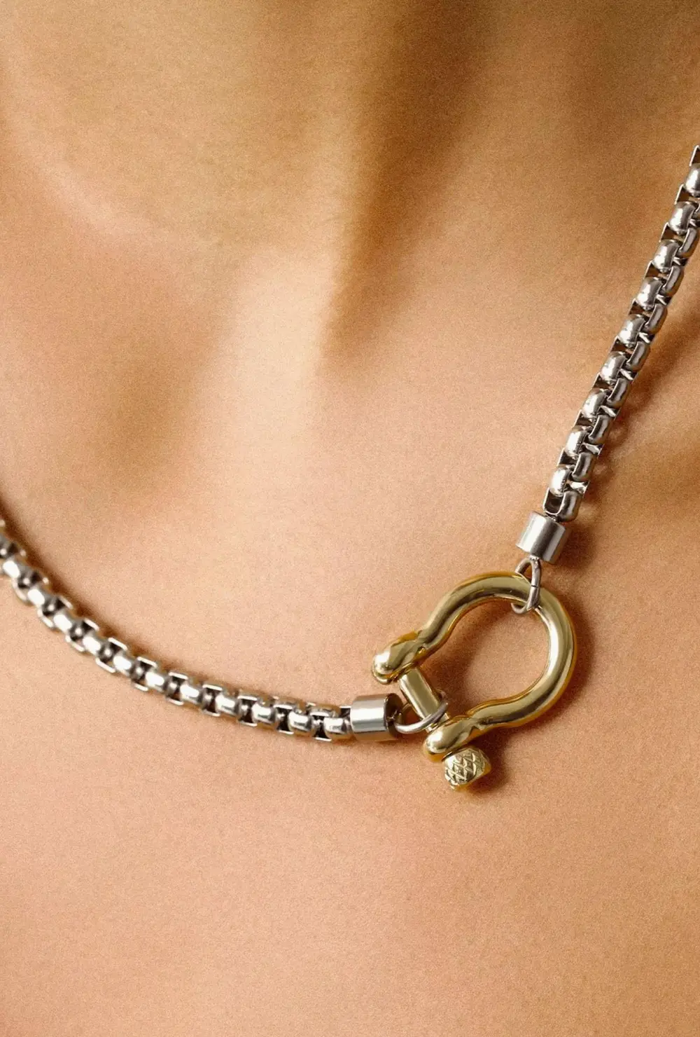 Mixed Herradura Necklace - Gold