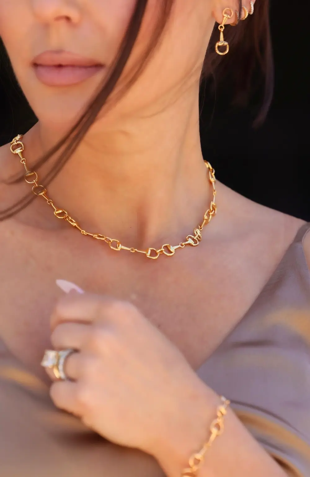 Madison Bit Necklace - Gold