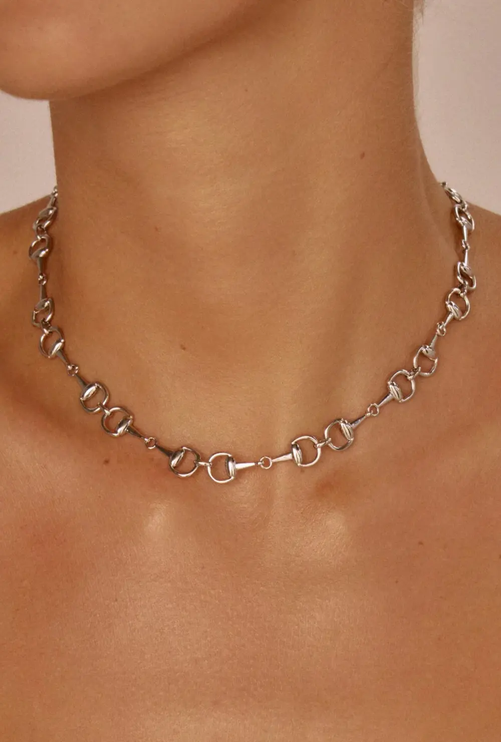 Madison Bit Necklace - Silver