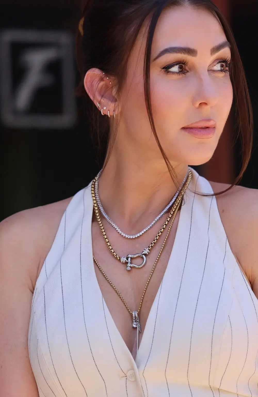 Herradura Tennis Layered Necklace Set