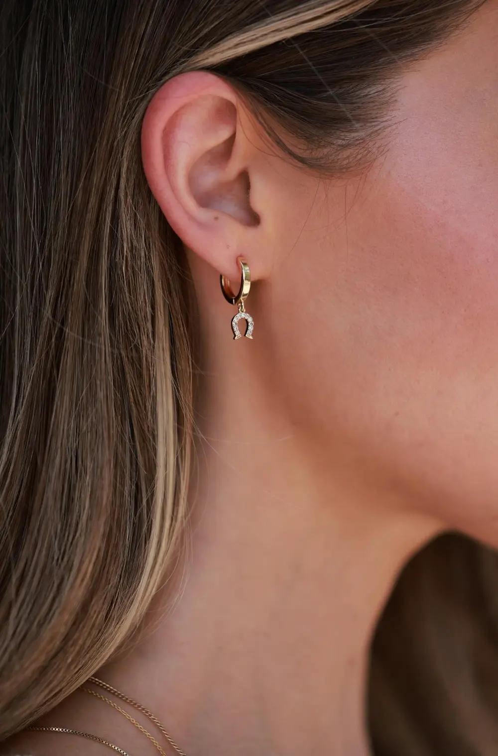 Lucky Cup Huggie Earrings