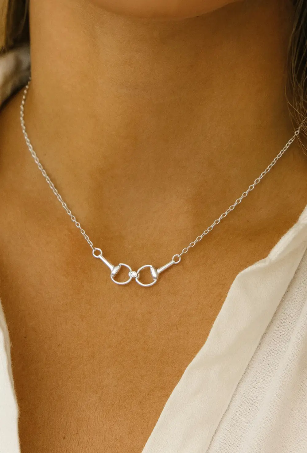 Hollis Bit Necklace - Silver