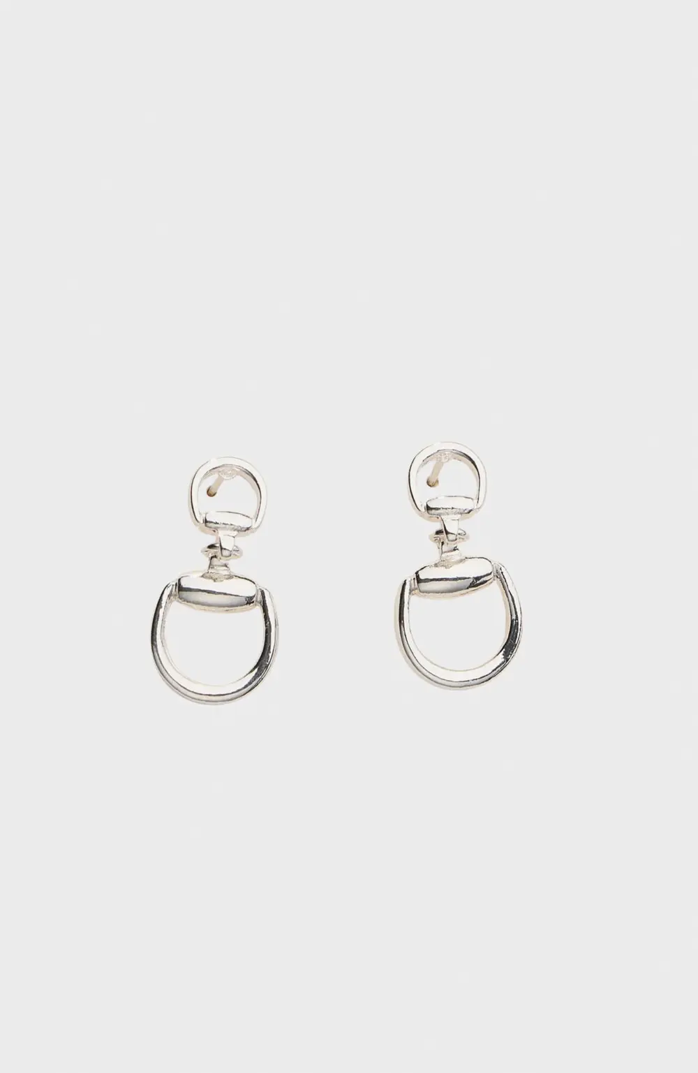 Hollis Bit Drop Earrings - Silver